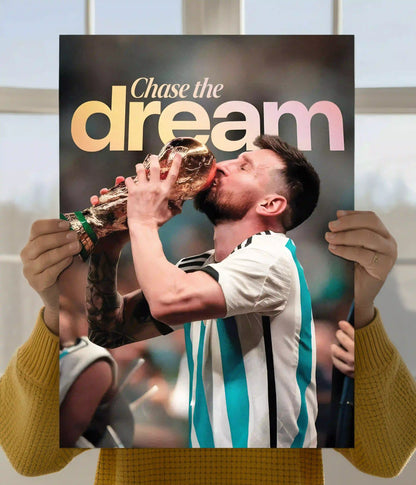 Lionel Messi "Chase the Dream" World Cup Poster Main Image - Everanta