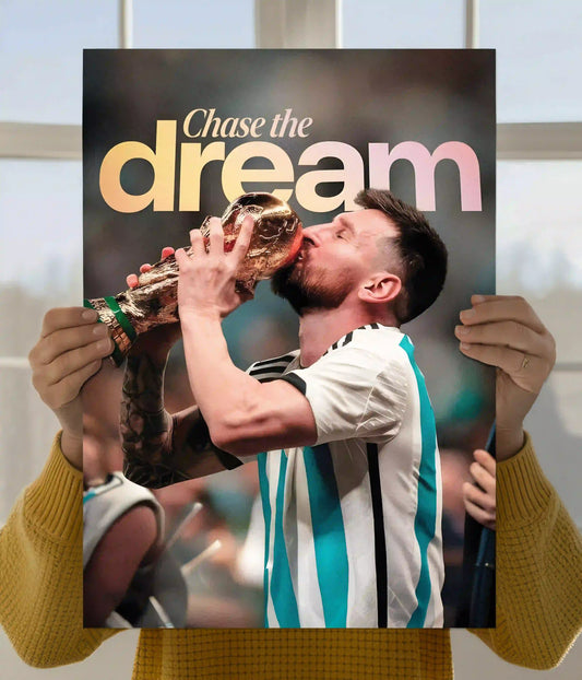 Lionel Messi "Chase the Dream" World Cup Poster Main Image - Everanta