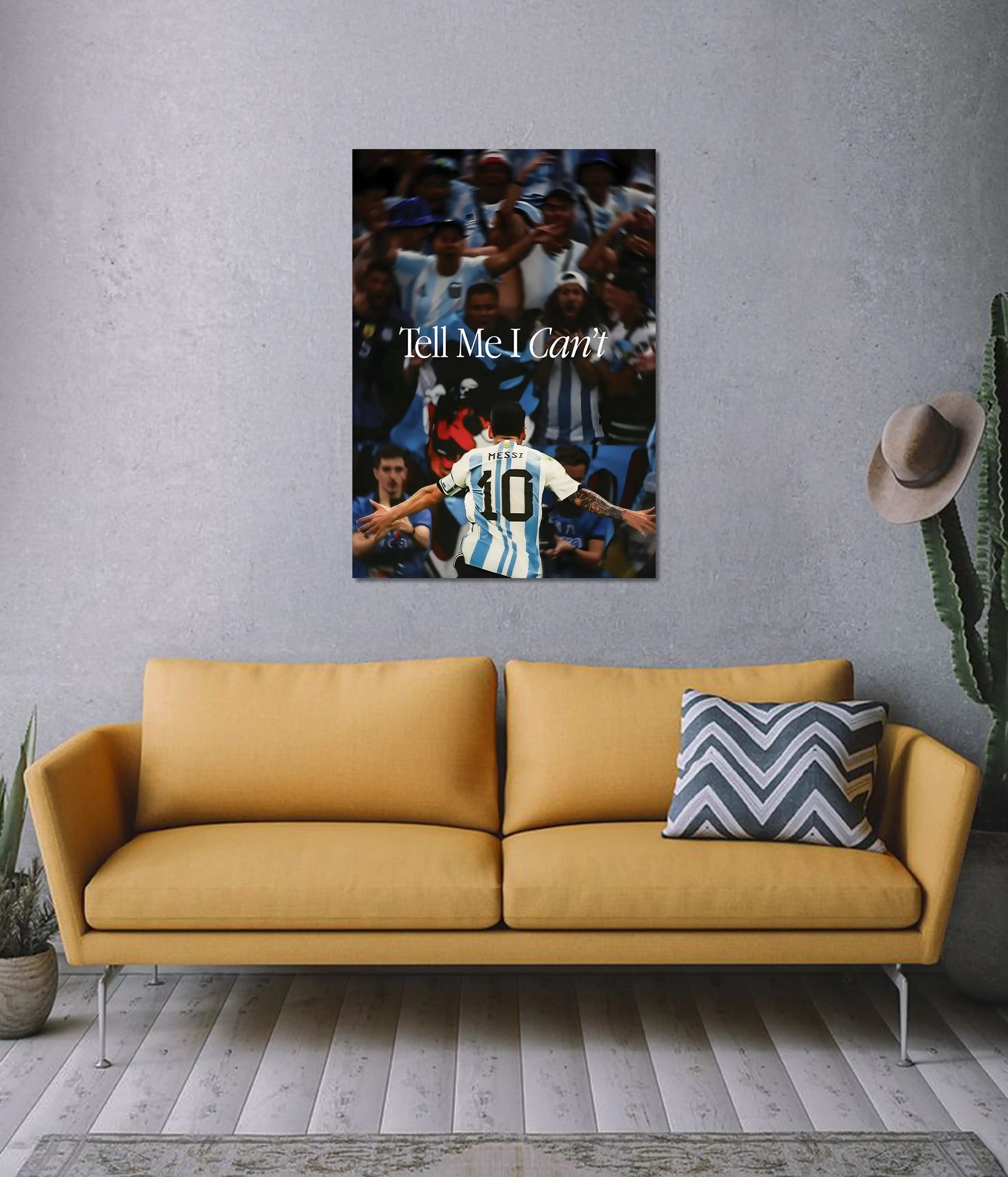 Lionel Messi “Tell Me I Can’t” Wall Poster on Wall - Everanta
