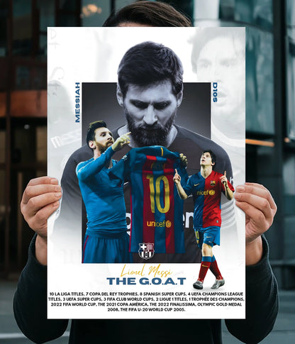 Lionel Messi – The G.O.A.T Legacy Wall Poster Main Image - Everanta