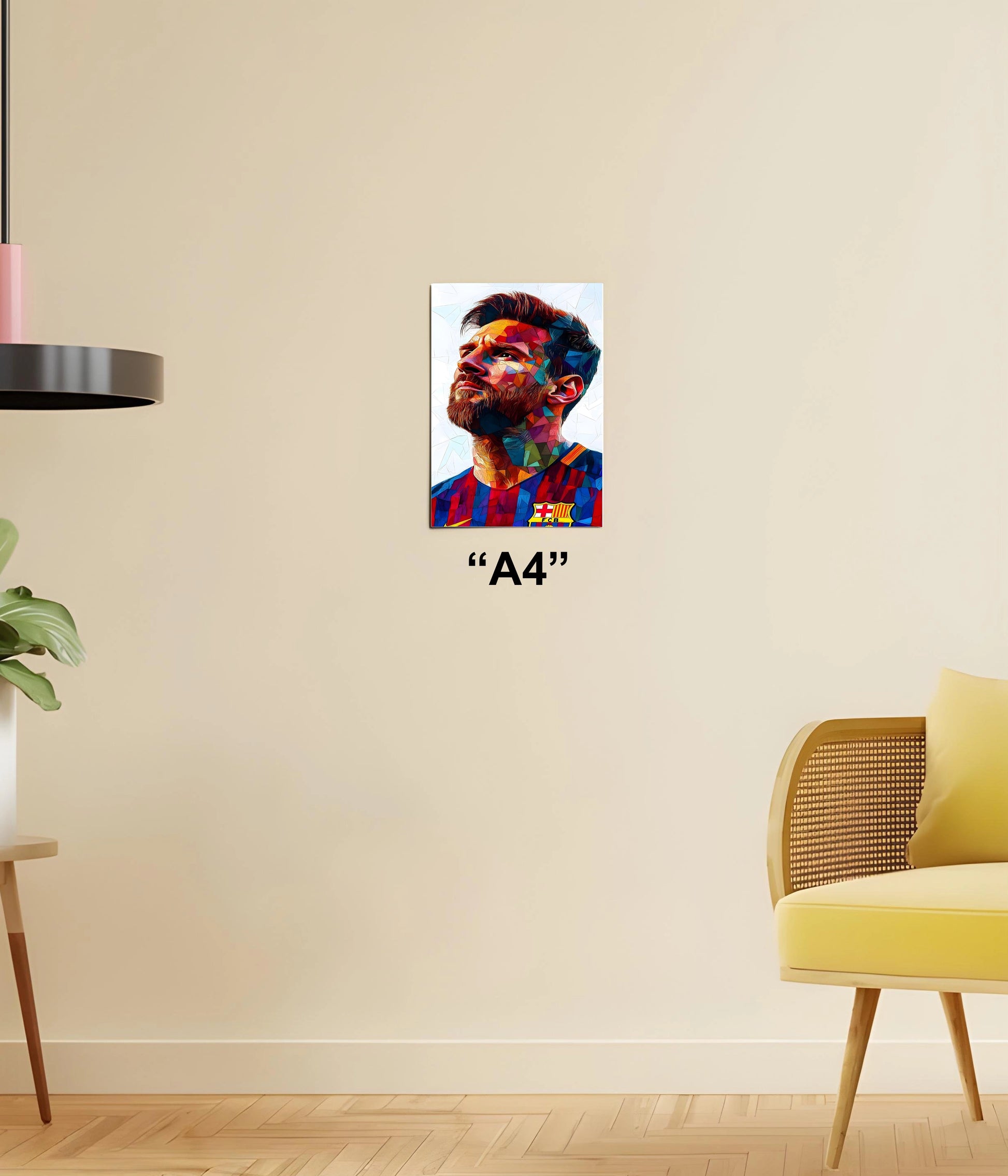 Lionel Messi – The GOAT Legacy Poster A4 Size - Everanta