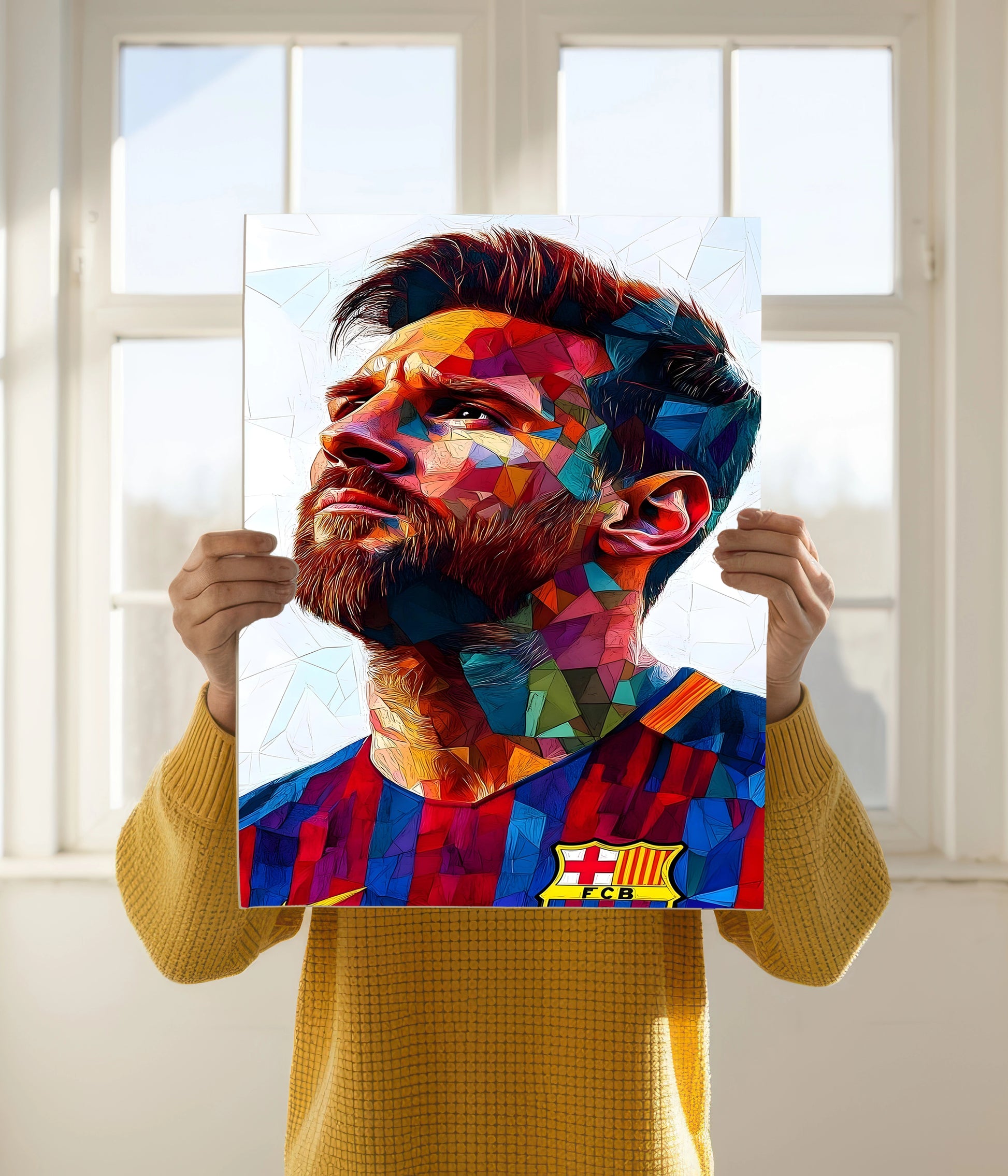 Lionel Messi – The GOAT Legacy Poster Holding Image - Everanta