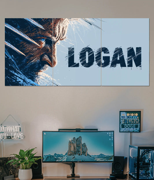 Logan Wolverine Split Poster – Marvel Superhero Main Image - Everanta
