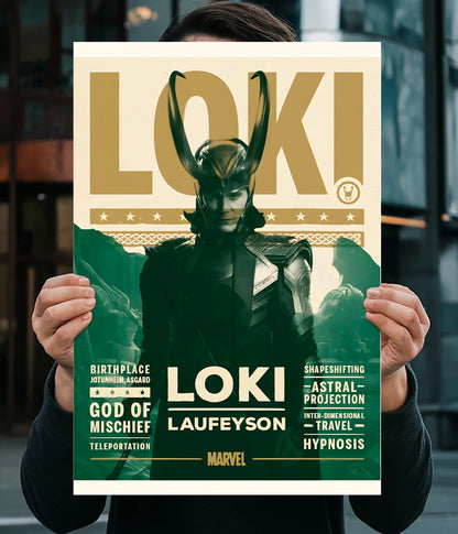 Loki Laufeyson – God of Mischief Marvel Wall Poster Main Image - Everanta