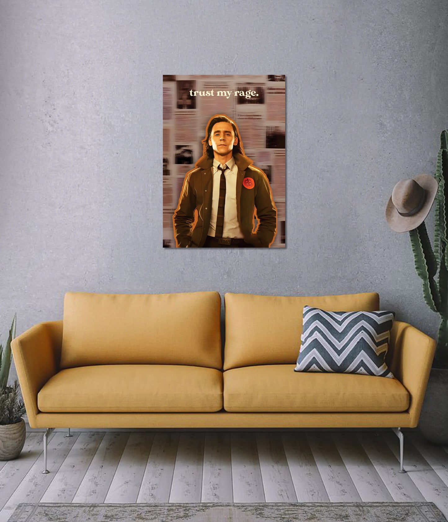 Loki “Trust My Rage” – Marvel Wall Poster on Wall - Everanta