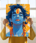 Lord Krishna Smiling in Silence - Divine Poster