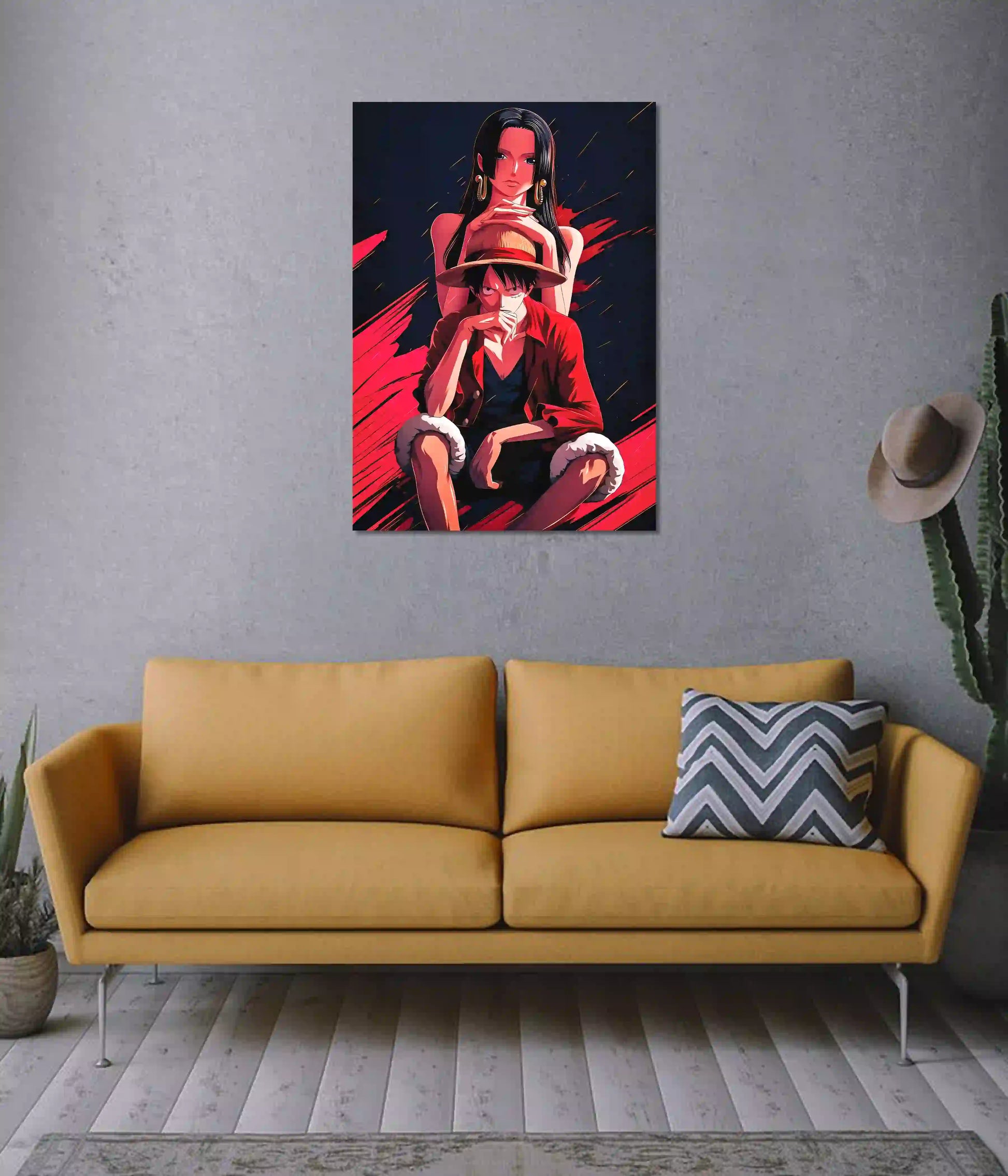 Luffy & Boa Hancock Poster on Wall - Everanta
