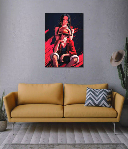 Luffy & Boa Hancock Poster on Wall - Everanta