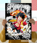 Luffy Gear 2 Action Poster - One Piece Anime