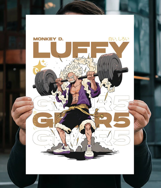 Luffy Gear 5 Workout Poster Main Image - Everanta