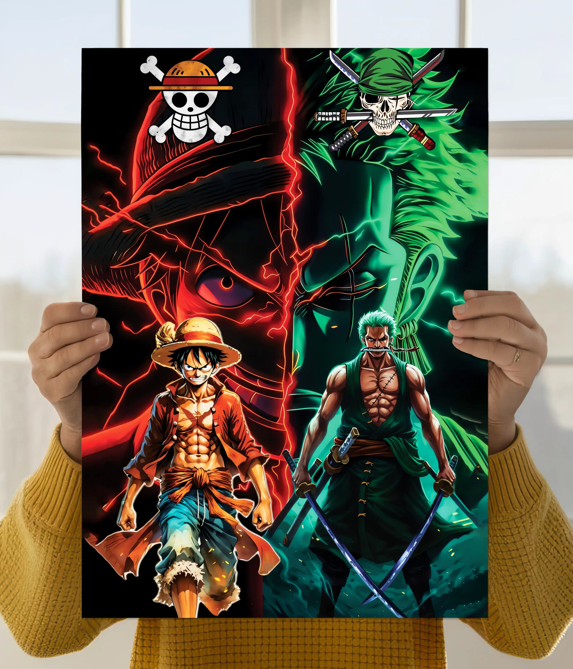 Luffy & Zoro One Piece Wall Poster Main Image - Everanta