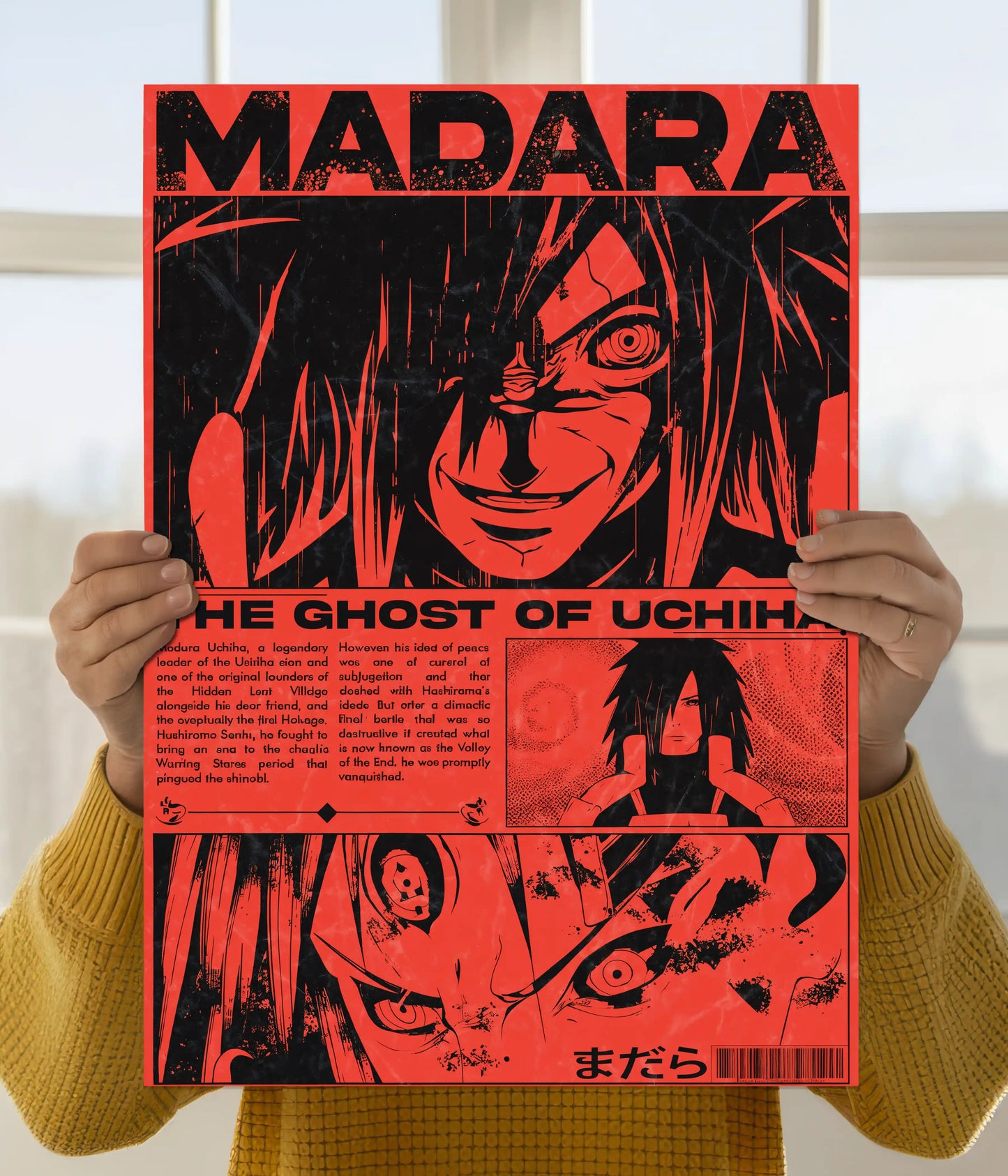 Madara Uchiha “Ghost of Uchiha” Anime Poster Main Image - Everanta