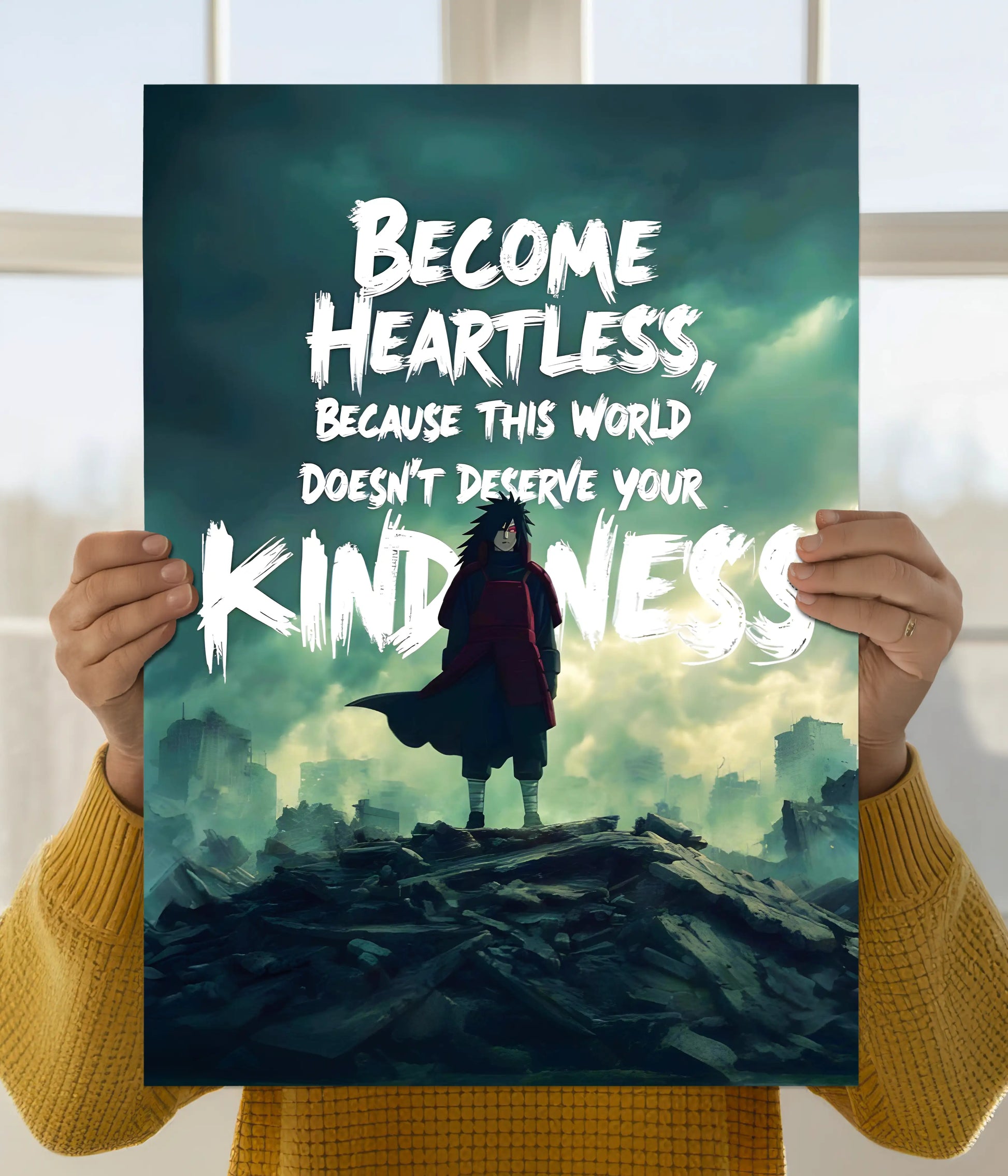 Madara Uchiha Heartless Quote – Naruto Poster Main Image - Everanta