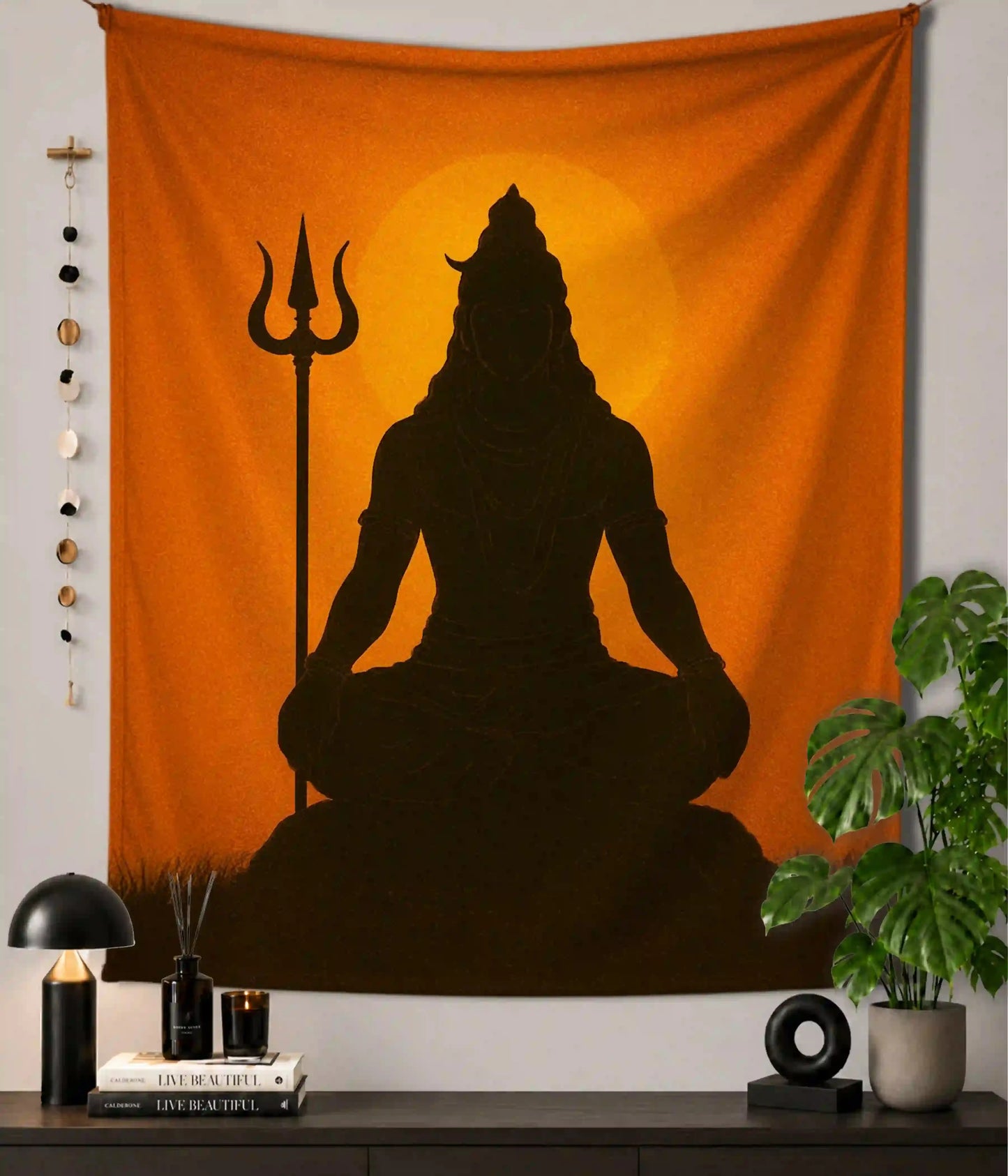 Mahadev Divine Meditation Shiva Wall Tapestry Main Image - Everanta