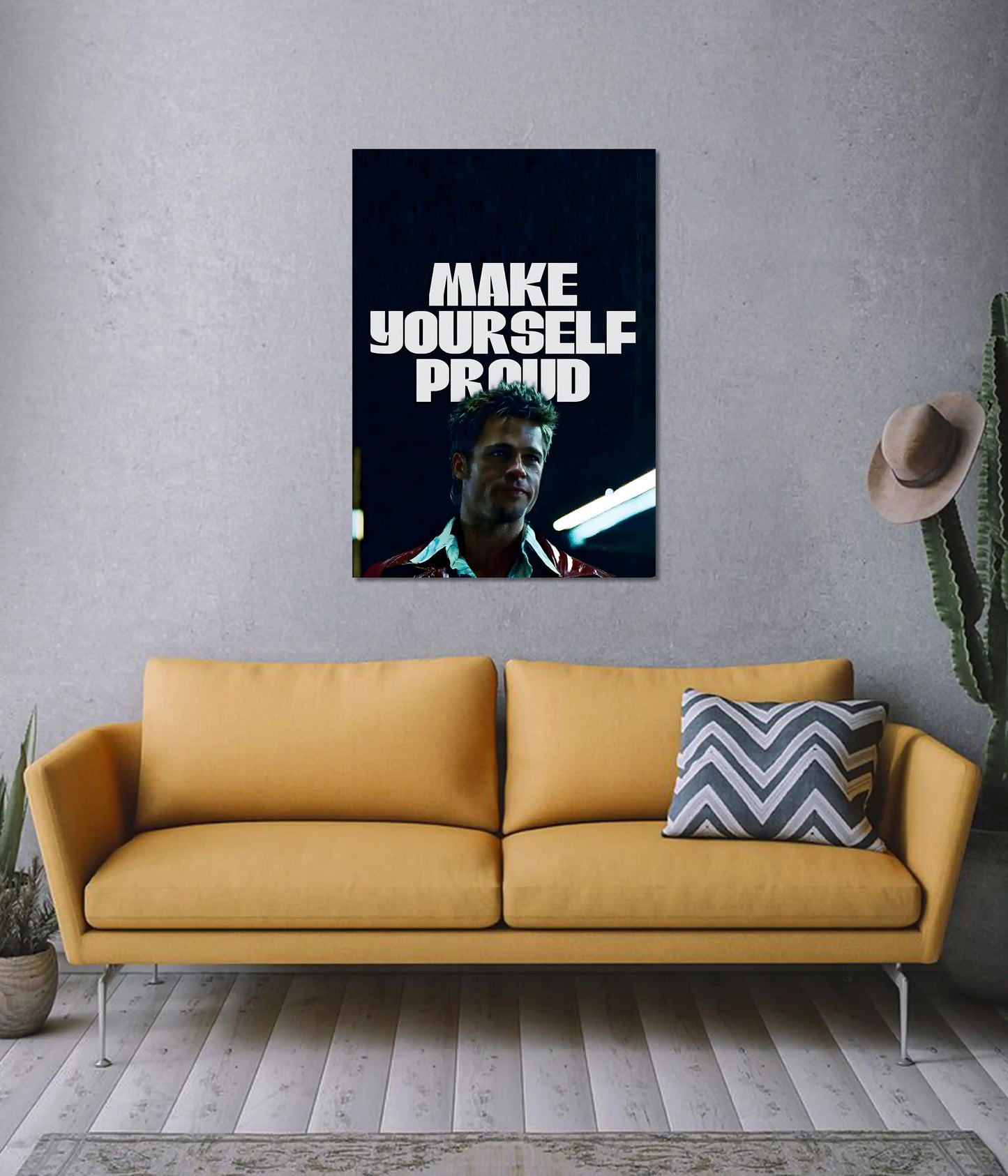 Make Yourself Proud Motivational Poster on Wall - Everanta