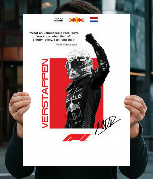 Max Verstappen – F1 Champion Wall Poster Main Image - Everanta