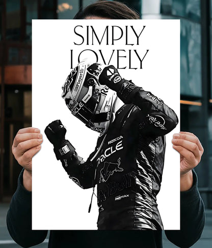 Max Verstappen – Simply Lovely F1 Racing Poster Main Image - Everanta
