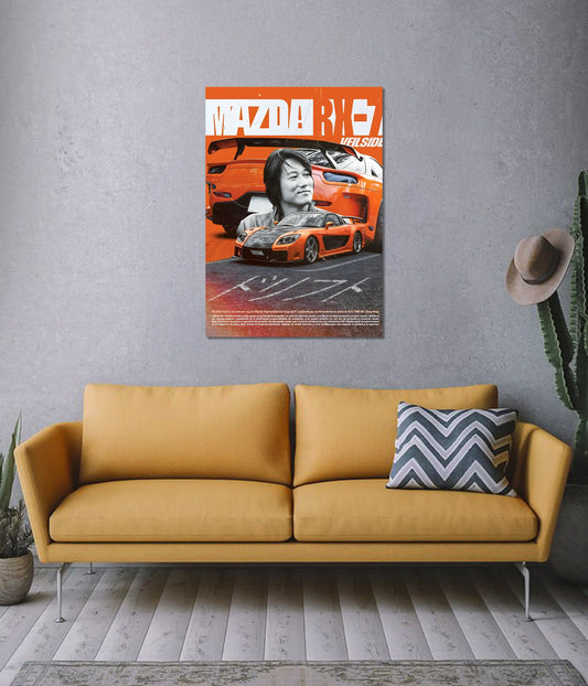 Mazda RX-7 Veilside – JDM Legend Car Wall Poster on Wall - Everanta