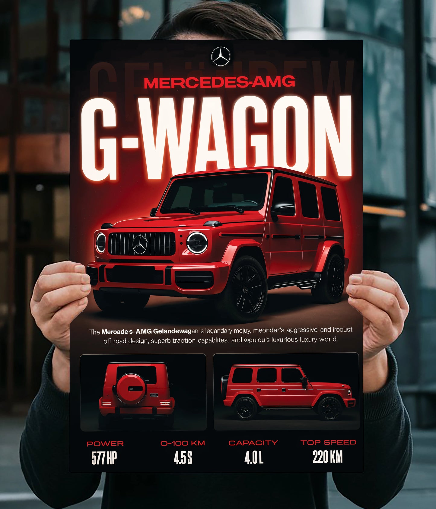 Mercedes-AMG G-Wagon – Luxury Off-Road Beast Wall Poster Main Image - Everanta