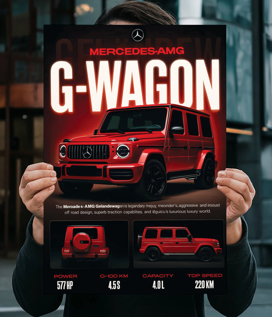 Mercedes-AMG G-Wagon – Luxury Off-Road Beast Wall Poster Main Image - Everanta