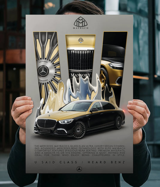 Mercedes-Benz Maybach Luxury Edition – Premium Car Wall Poster Main Image - Everanta