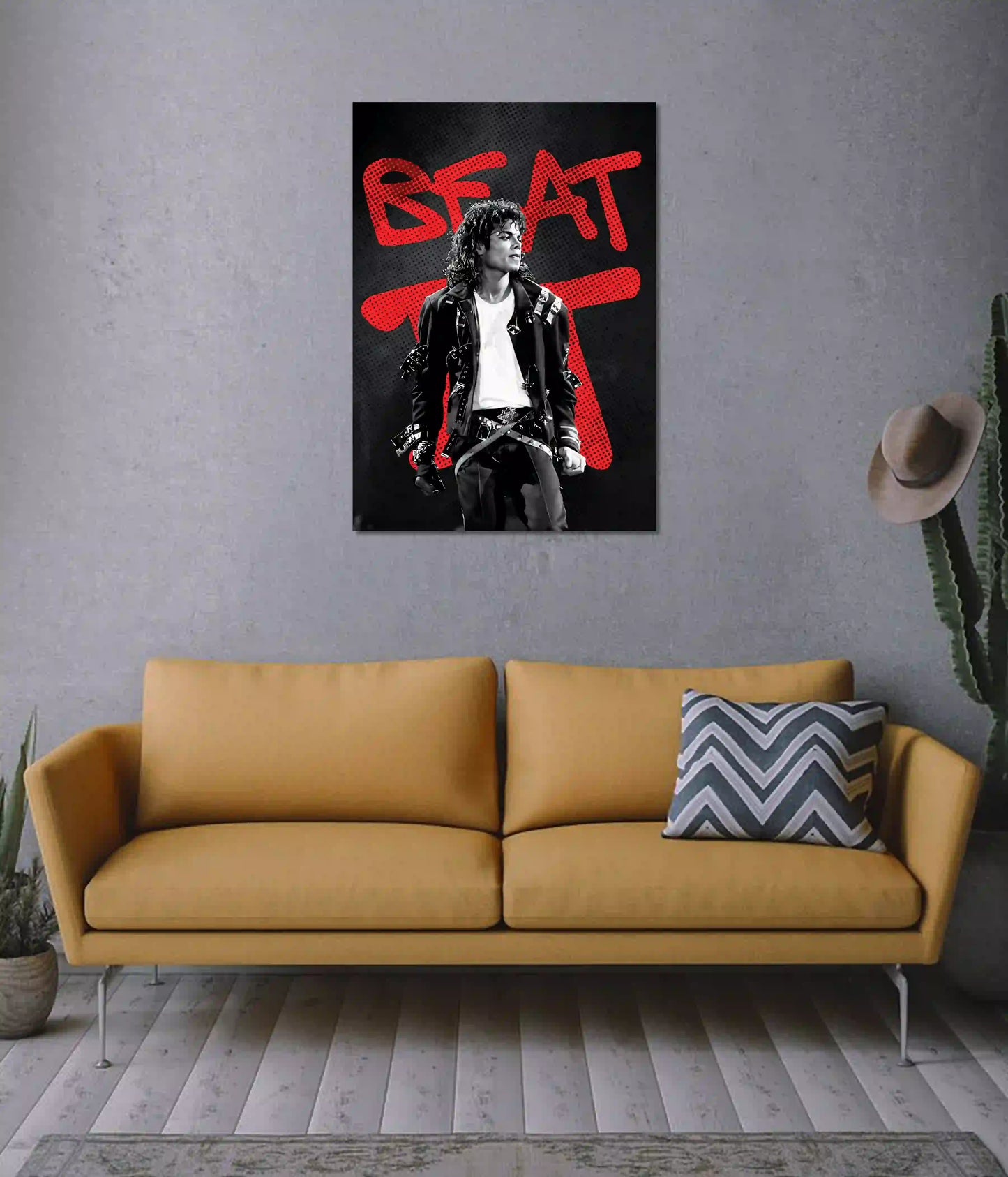 Michael Jackson “Beat It” Wall Poster on Wall - Everanta
