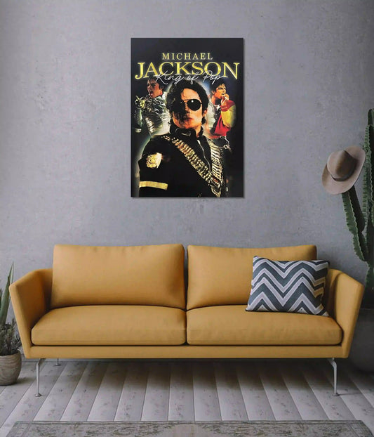 Michael Jackson King of Pop Wall Poster on Wall - Everanta