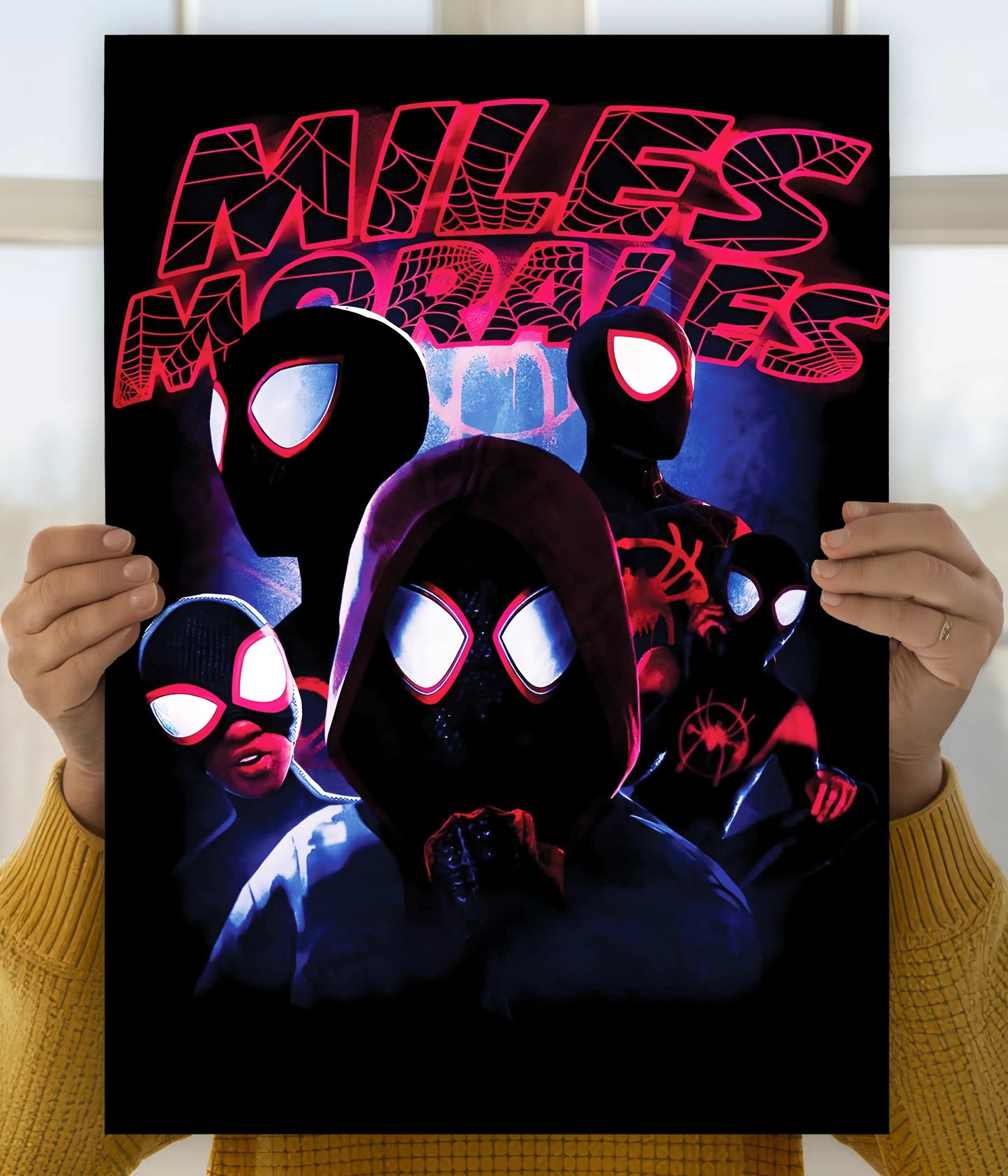 Miles Morales Multiverse Poster – Spider-Verse Superhero Wall Art Main Image - Everanta