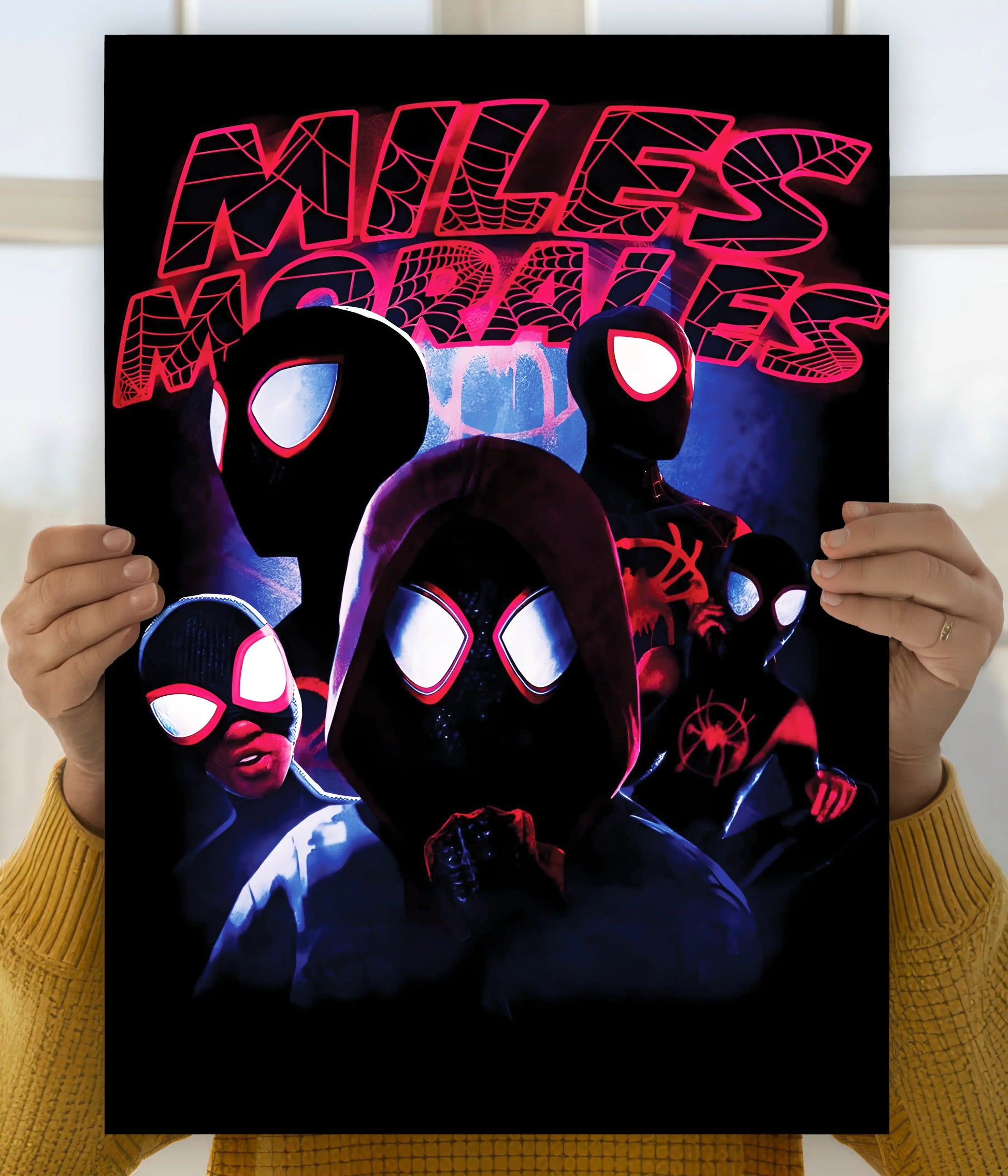Miles Morales Multiverse Poster – Spider-Verse Superhero Wall Art Main Image - Everanta