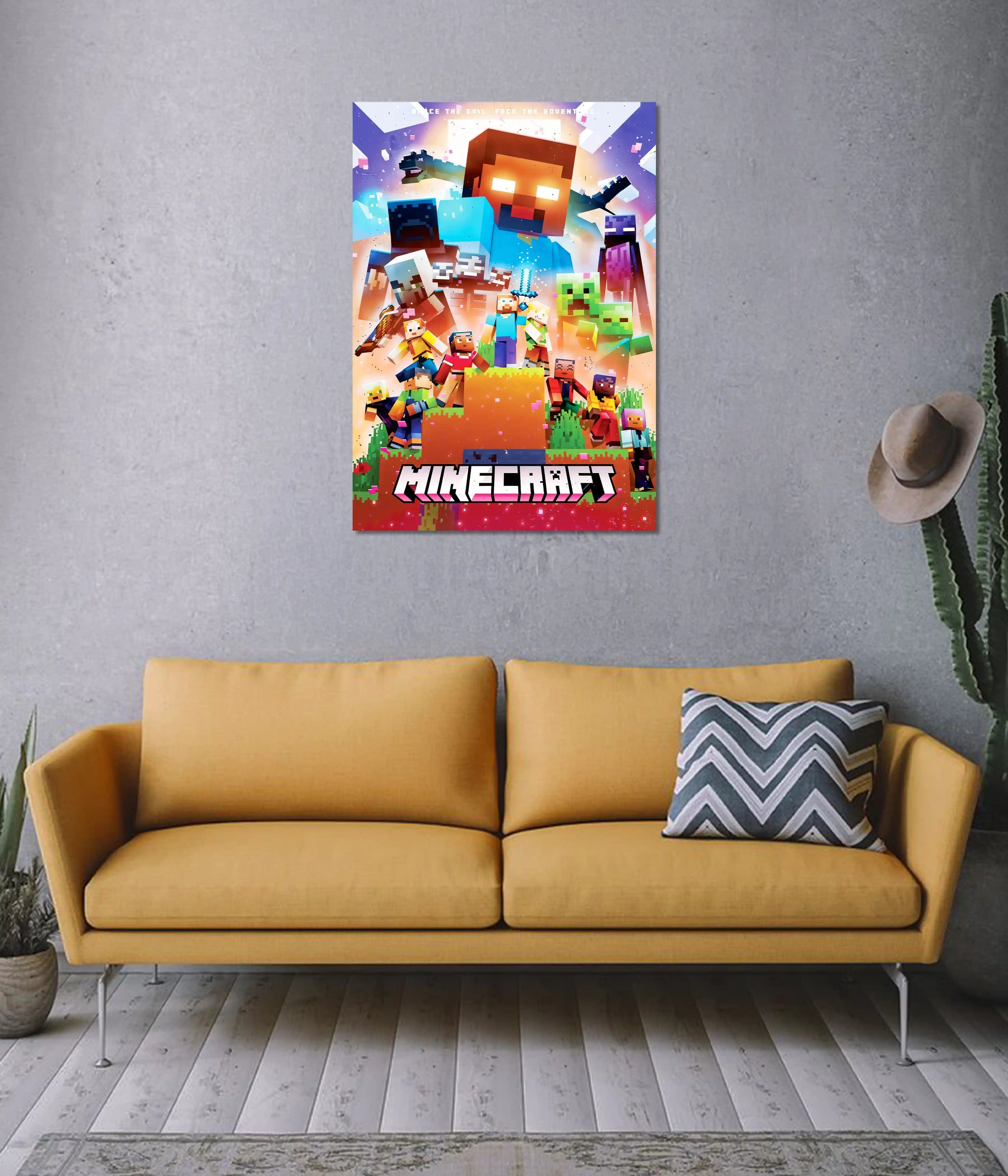 Minecraft Epic Adventure Poster on Wall - Everanta