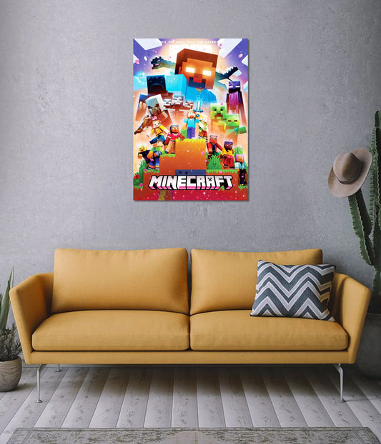 Minecraft Epic Adventure Poster on Wall - Everanta