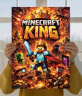 Minecraft King Epic Gaming Wall Poster