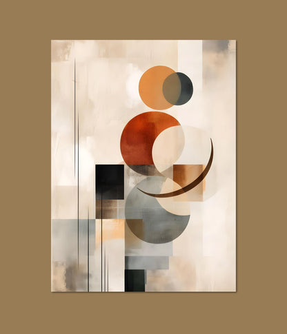 Minimalist Beige Tone Abstract Poster Main Image - Everanta
