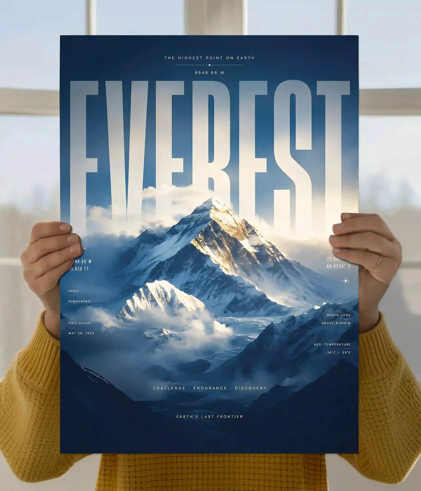 Mount Everest Summit Nature Wall Poster Main Image - Everanta
