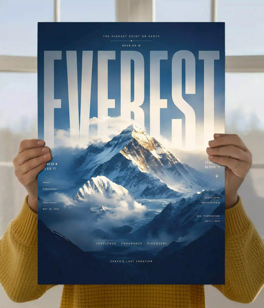 Mount Everest Summit Nature Wall Poster Main Image - Everanta