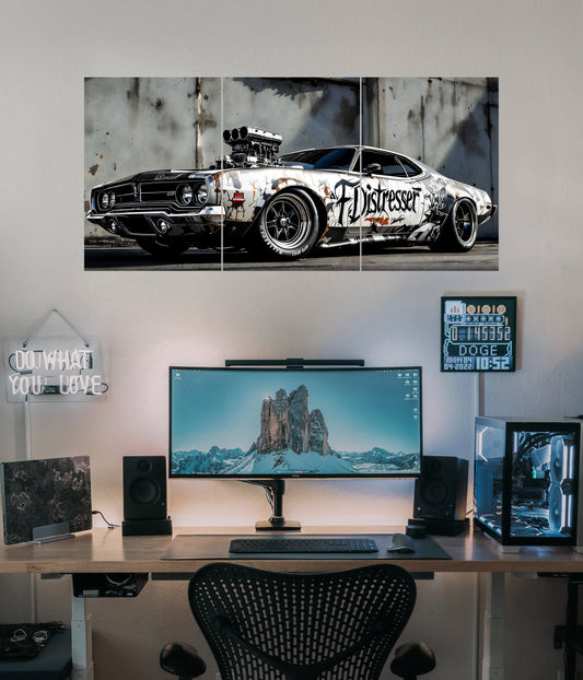 Muscle Car Beast Mode – Split Wall Poster - Everanta