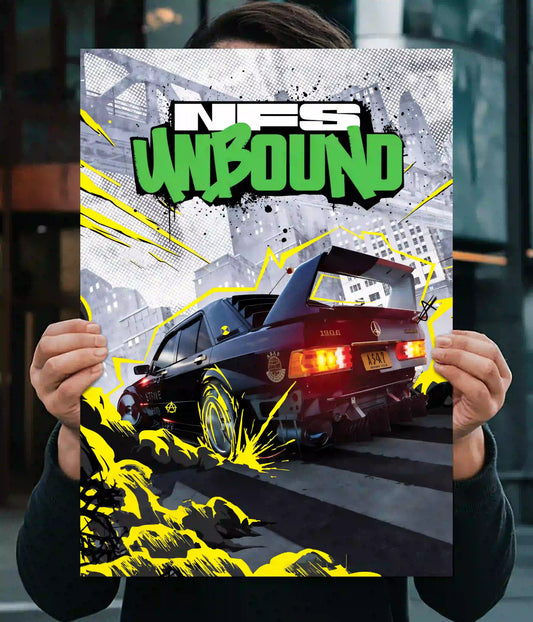 NFS Unbound Racing Gaming Poster Main Image - Everanta