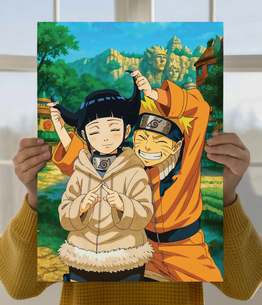 Naruto & Hinata Cute Anime Poster Main Image - Everanta