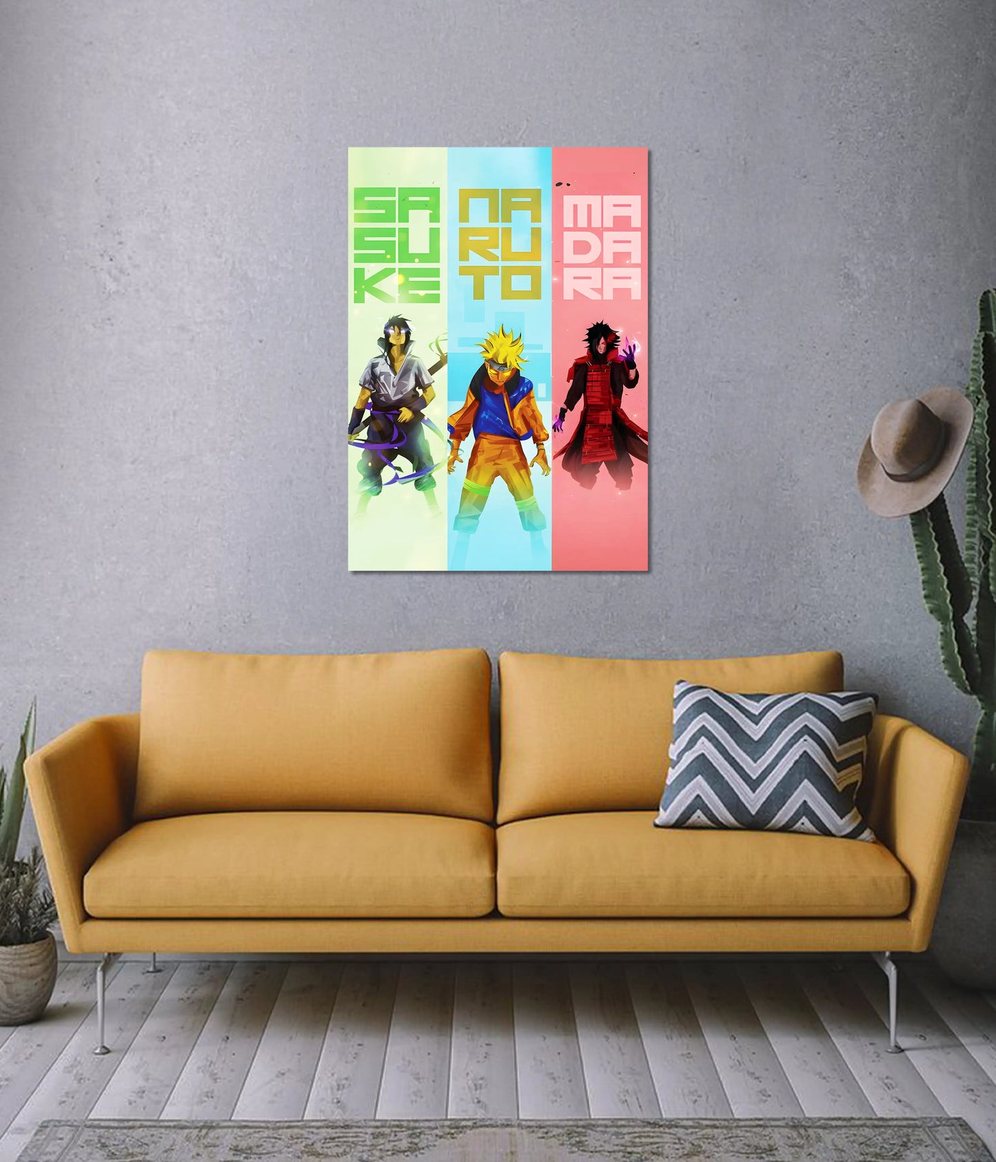 Naruto Sasuke Madara Wall Poster on Wall - Everanta