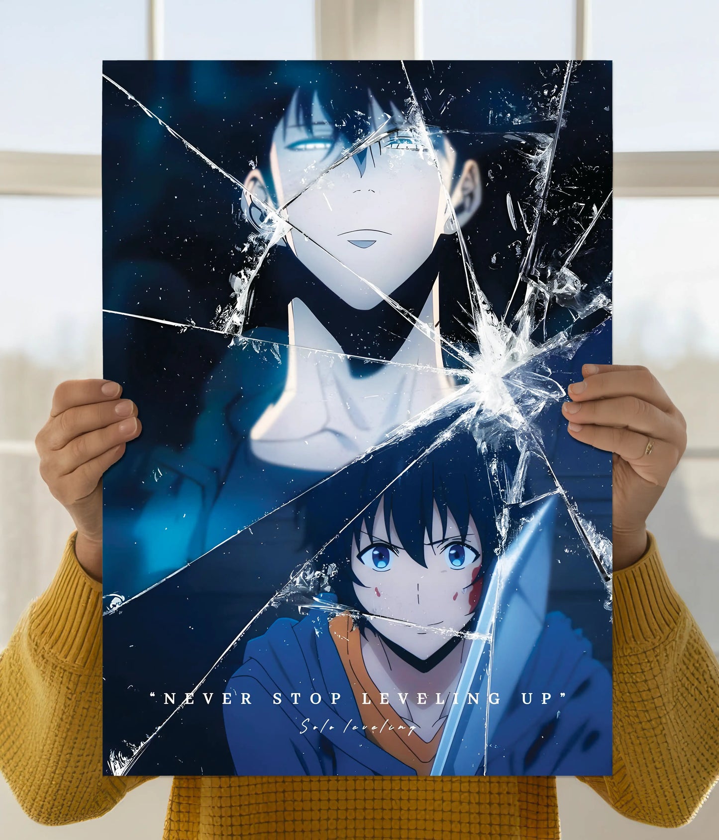 Never Stop Leveling Up – Solo Leveling Wall Poster Main Image - Everanta