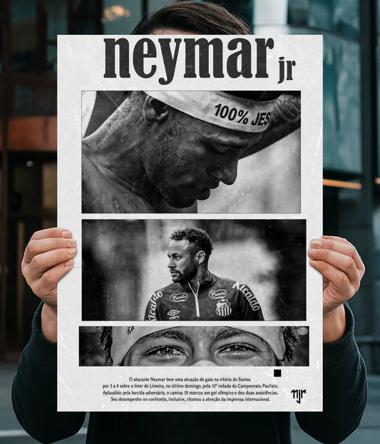 Neymar Jr – Focus, Fire & Football Legacy Poster Main Image - Everanta