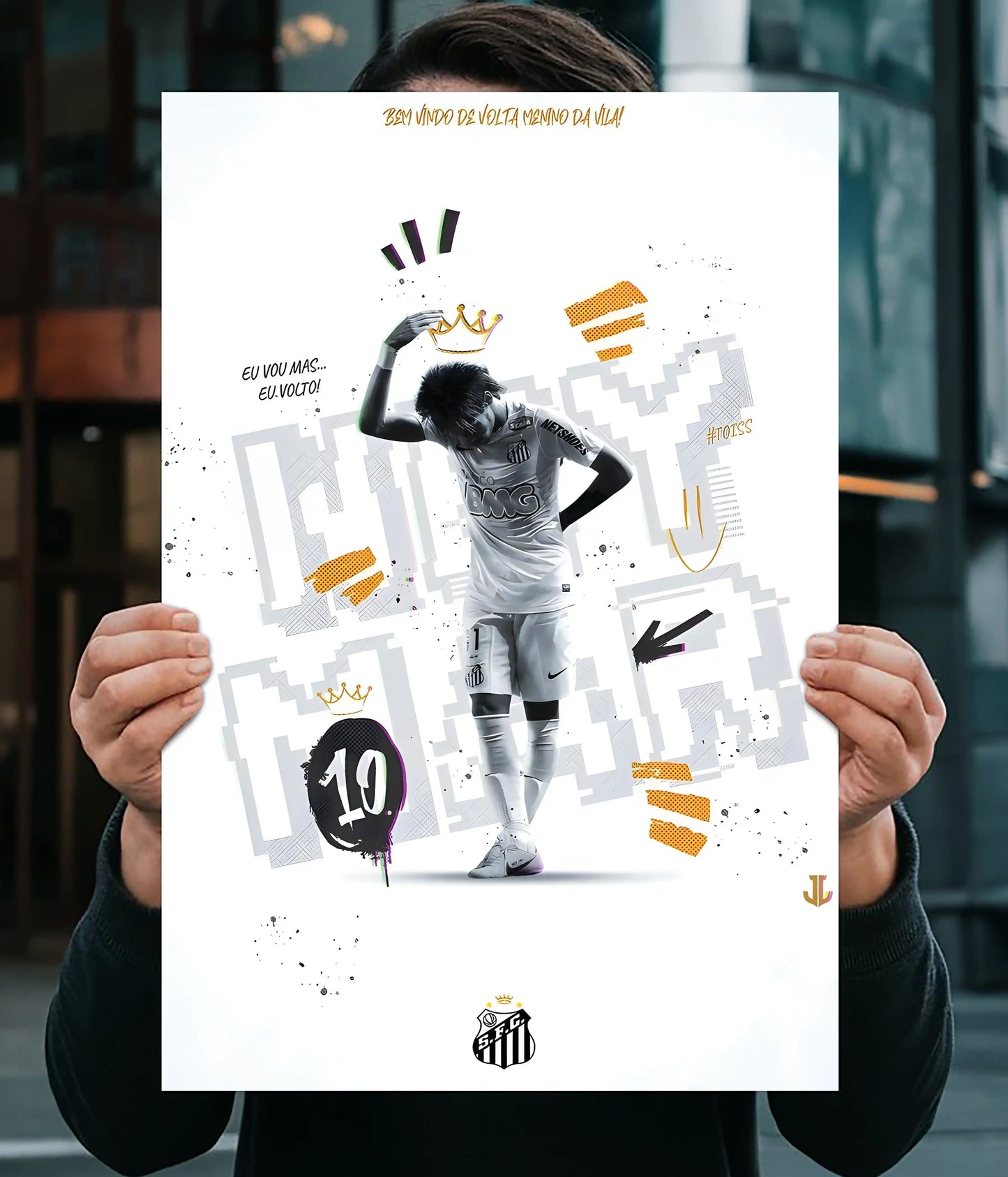 Neymar Jr “The King Returns” Football Poster Main Image - Everanta