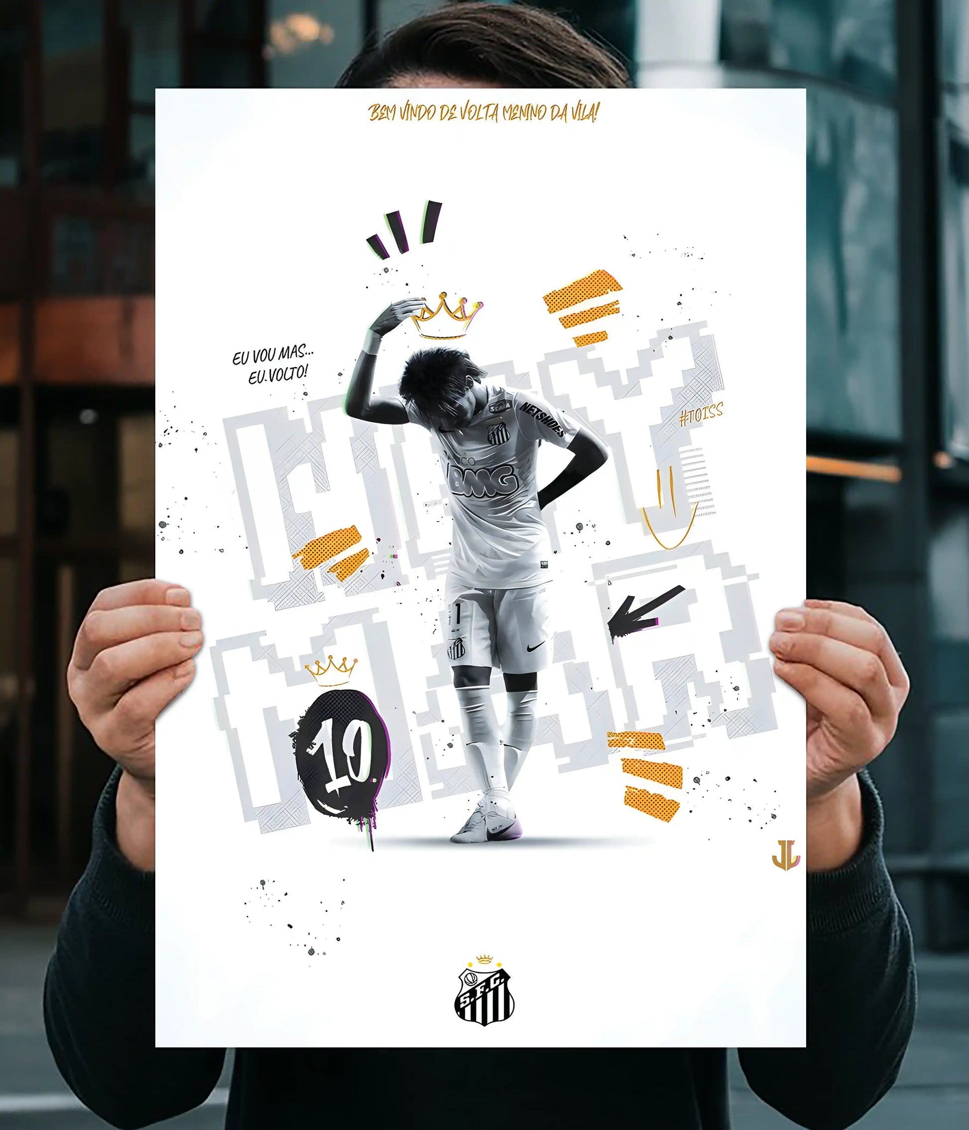 Neymar Jr “The King Returns” Football Poster Main Image - Everanta