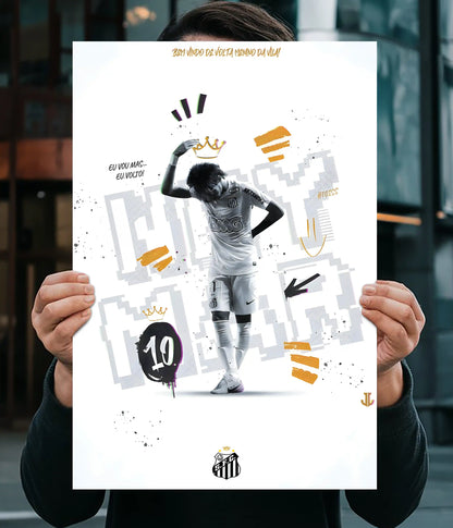 Neymar Jr “The King Returns” Football Poster Main Image - Everanta