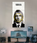 Nirvana Split Poster – Iconic Grunge Wall Art for Music Lovers