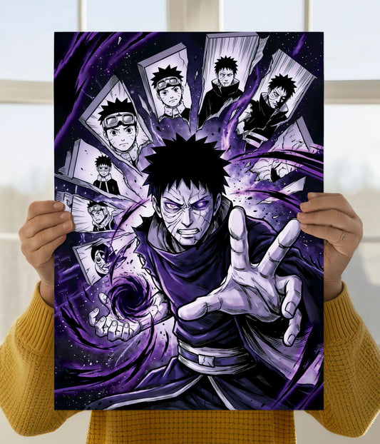 Obito Uchiha Dark Awakening Anime Poster Main Image - Everanta
