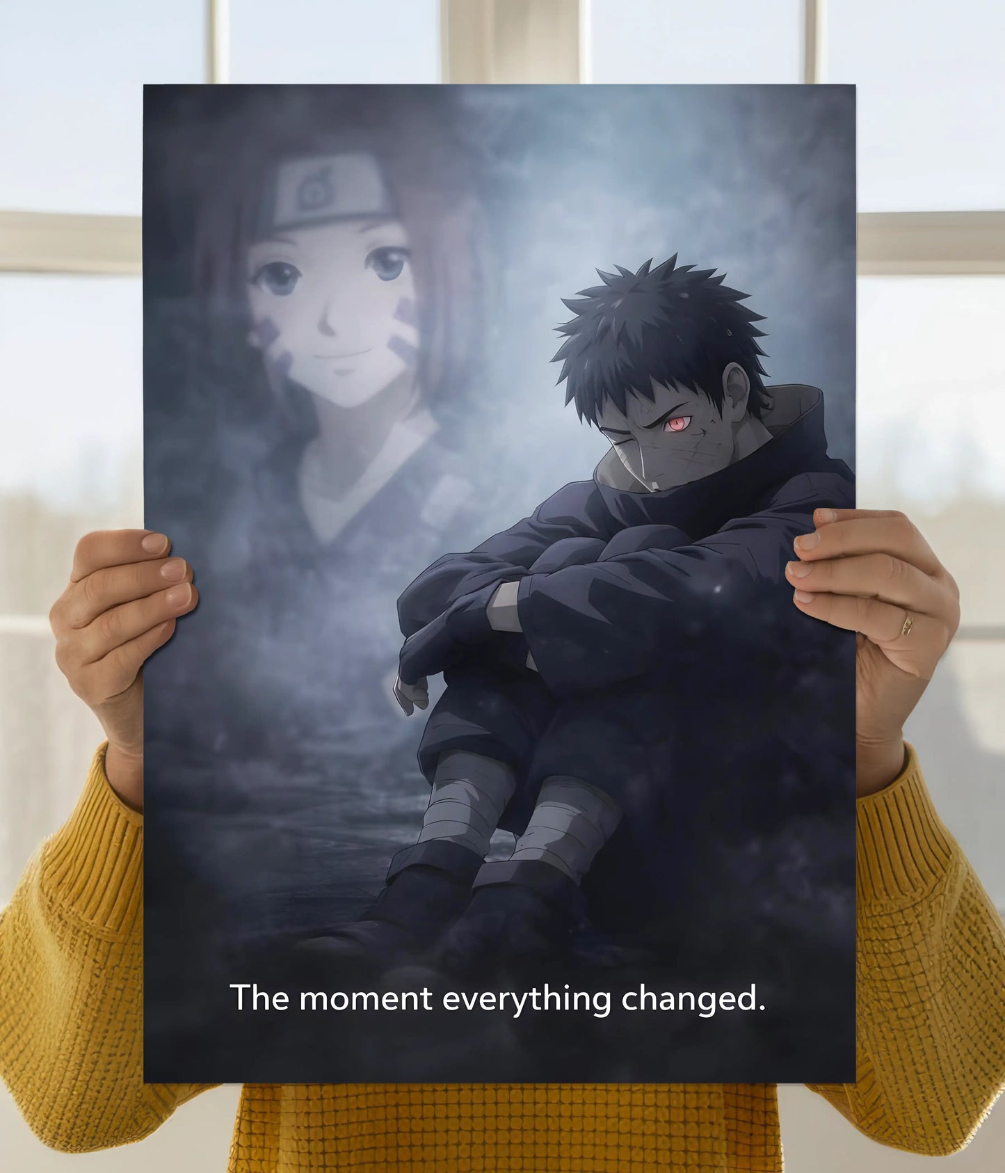 Obito Uchiha “Everything Changed” Wall Poster Main Image - Everanta