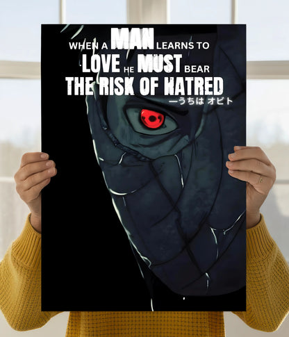 Obito Uchiha Hatred Quote Wall Poster Main Image - Everanta