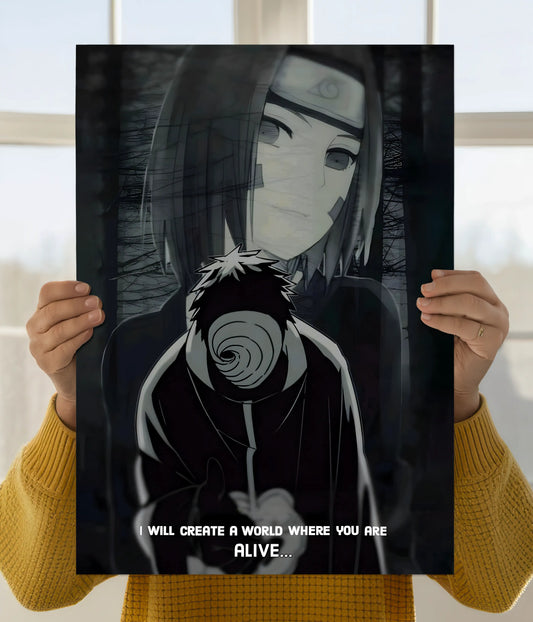 Obito Uchiha Sad Wall Poster Main Image - Everanta