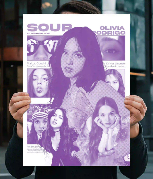 Olivia Rodrigo SOUR Aesthetic Wall Poster Main Image - Everanta